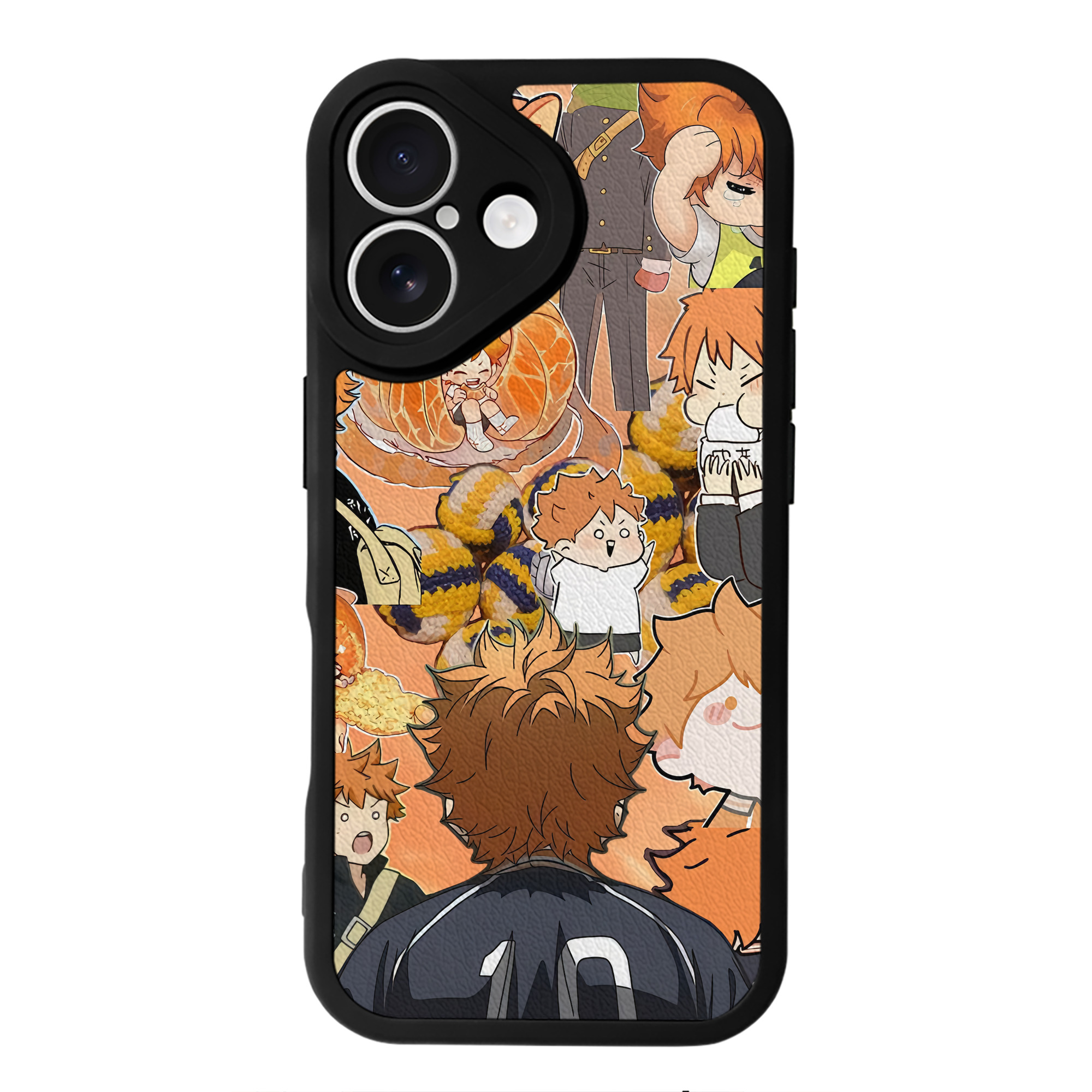 （画像用） ハイキュー!! Haikyu!! 【iPhone 16シリーズ対応】シリコンスマホケース（レザー調） 材質：シリコン